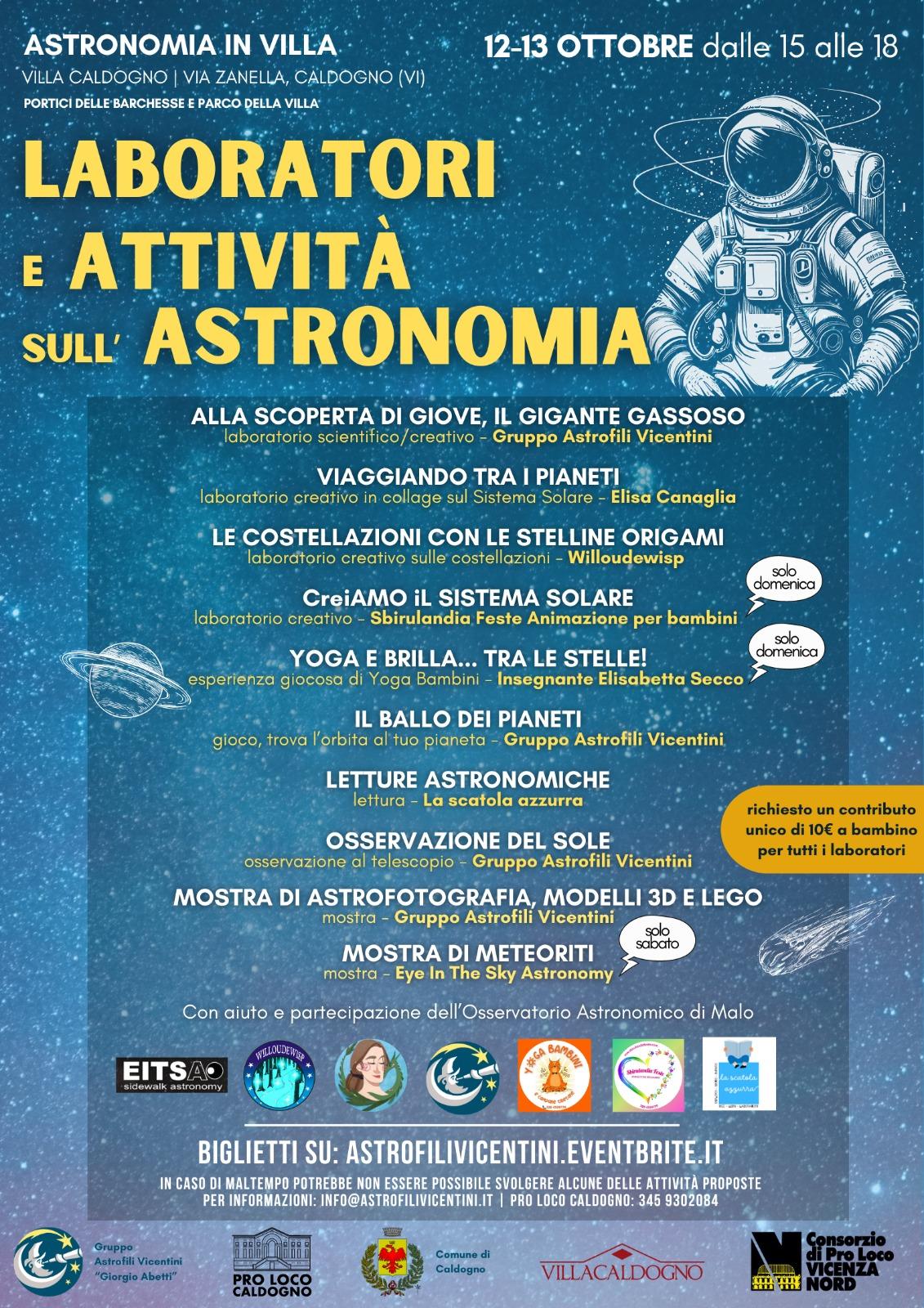 Laboratori ad Astronomia in Villa