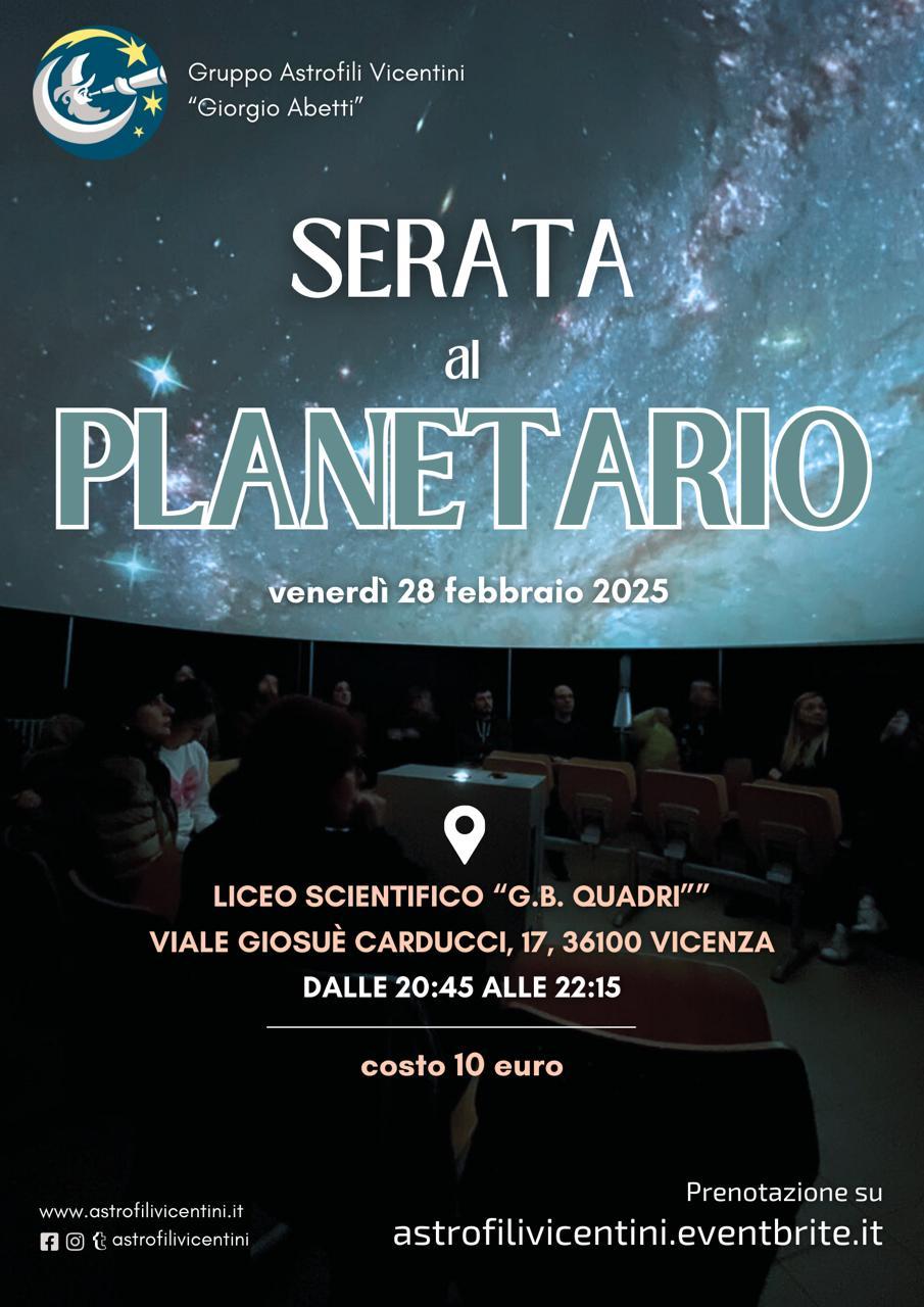 Serata al Planetario