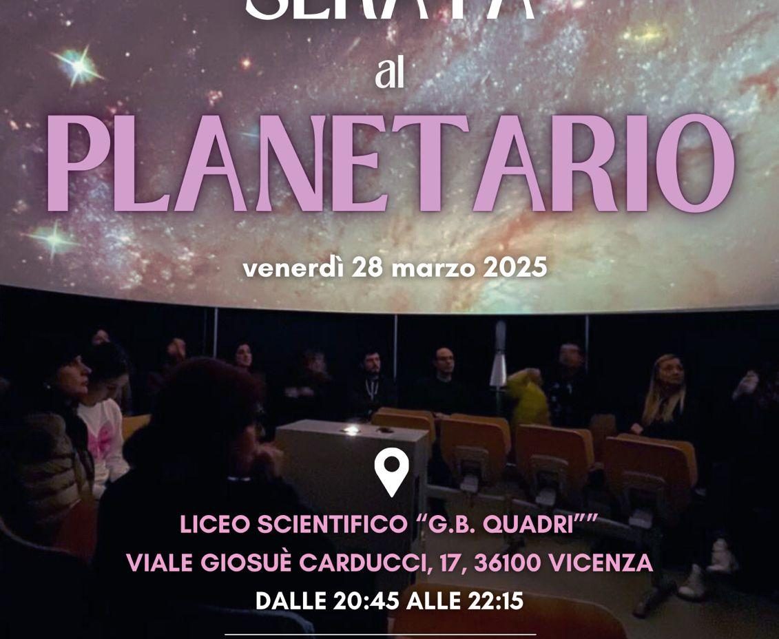 Serata al Planetario