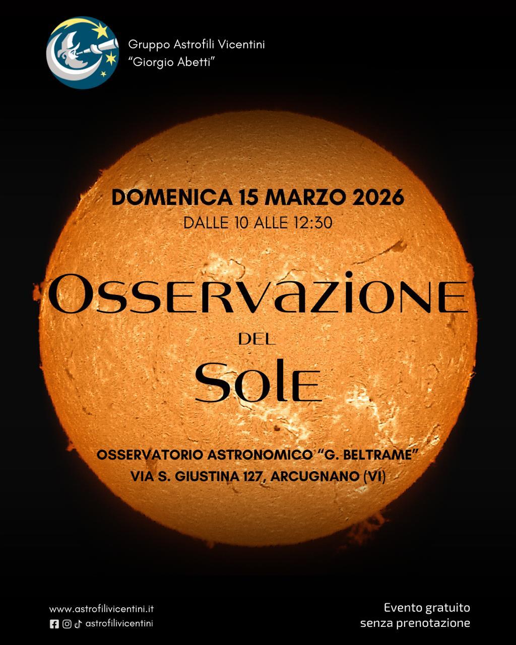 Osservazione del Sole