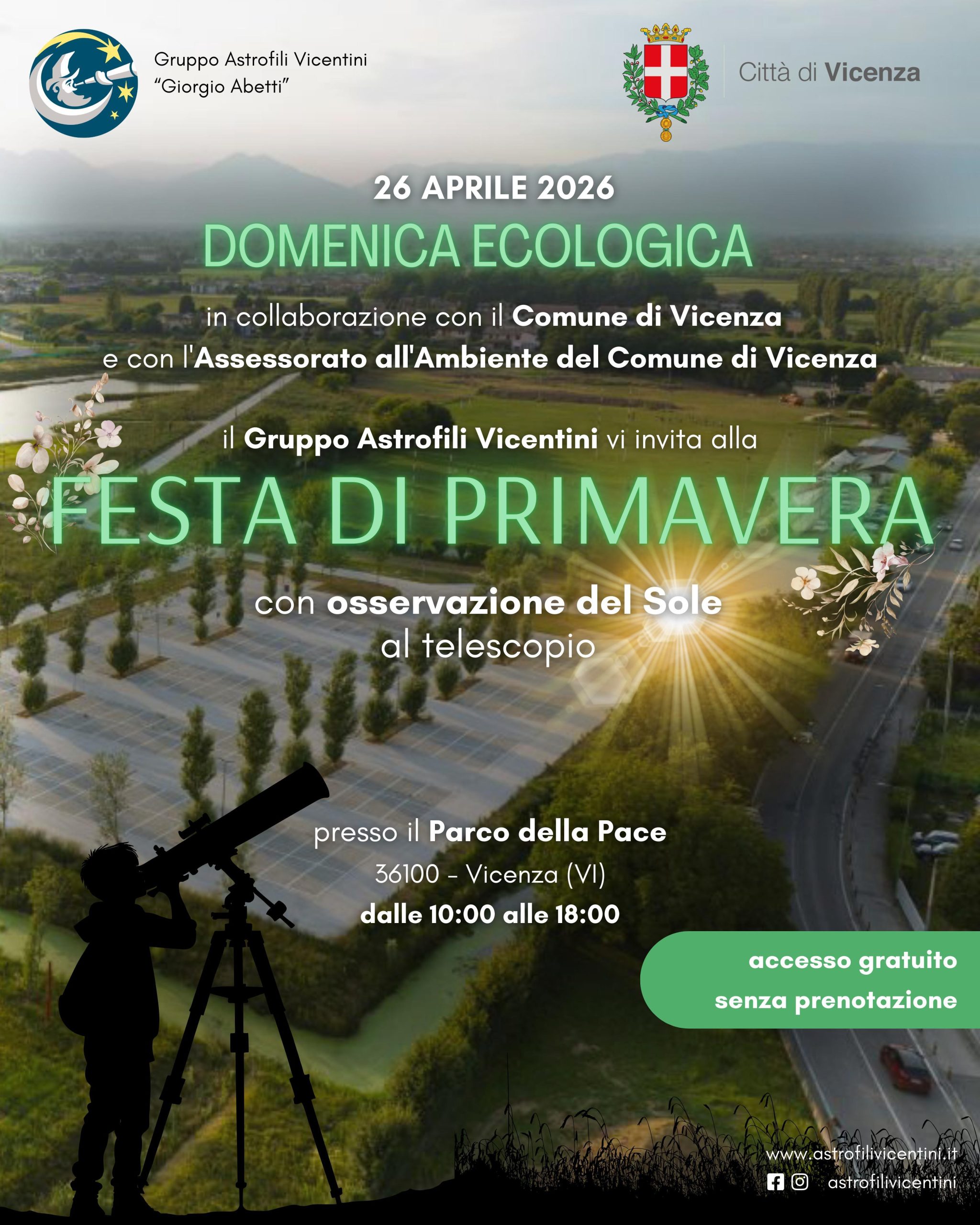 Festa di Primavera con osservazione del Sole
