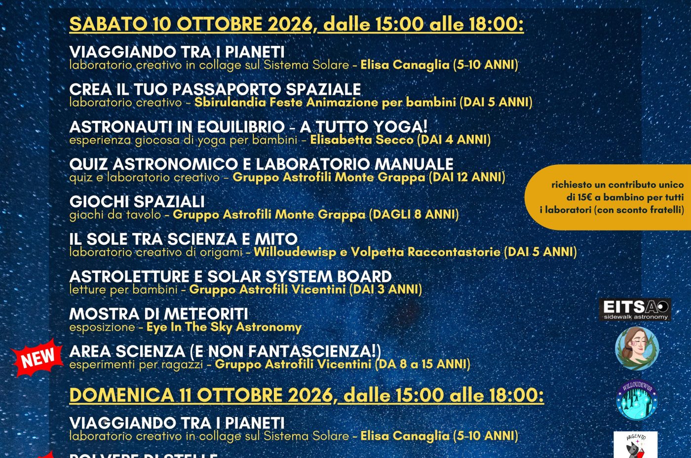 Laboratori ad Astronomia in Villa